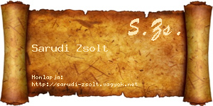 Sarudi Zsolt névjegykártya