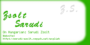 zsolt sarudi business card